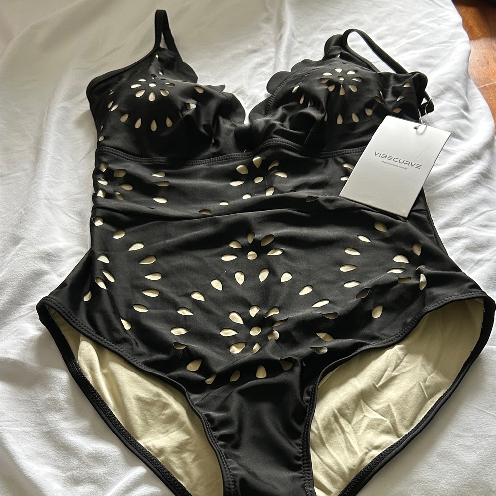Black One Piece Swimsuit